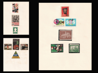 Germany, Stock of Cinderellas, Non-Postal Stamps, Labels, Advertising, Charity, Propaganda (#387)