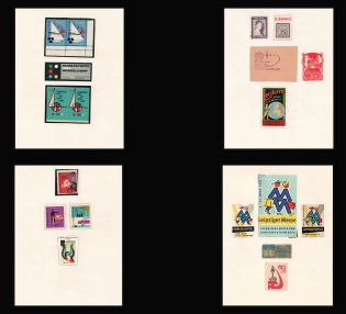 Germany, Stock of Cinderellas, Non-Postal Stamps, Labels, Advertising, Charity, Propaganda (#388)