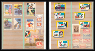 Worldwide, Stock of Cinderellas, Non-Postal Stamps, Labels, Advertising, Charity, Propaganda (#401)