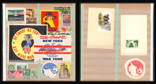 Worldwide, Stock of Cinderellas, Non-Postal Stamps, Labels, Advertising, Charity, Propaganda (#403)