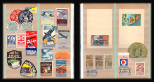 Worldwide, Stock of Cinderellas, Non-Postal Stamps, Labels, Advertising, Charity, Propaganda (#404)