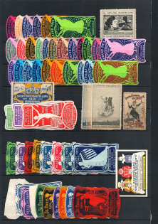 Worldwide, Stock of Cinderellas, Non-Postal Stamps, Labels, Advertising, Charity, Propaganda (#415A)