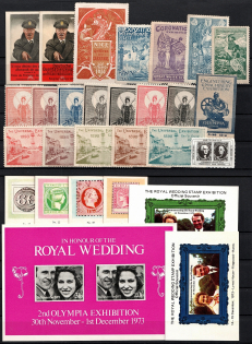 Germany, Europe & Overseas, Stock of Cinderellas, Non-Postal Stamps, Labels, Advertising, Charity, Propaganda (#421A)