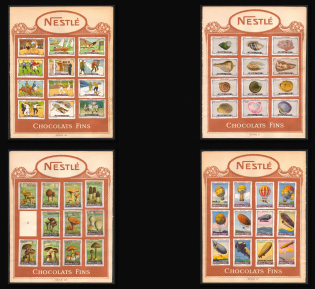 Nestle Chocolate, Zeppelins, Airships, Germany, Stock of Cinderellas, Non-Postal Stamps, Labels, Advertising, Charity, Propaganda (#426)