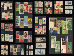 Worldwide Labels, Stock of Cinderellas, Non-Postal Stamps, Labels, Advertising, Charity, Propaganda (#430)