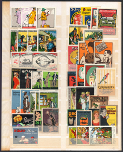 Germany, Stock of Cinderellas, Non-Postal Stamps, Labels, Advertising, Charity, Propaganda (#447)