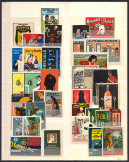 Germany, Stock of Cinderellas, Non-Postal Stamps, Labels, Advertising, Charity, Propaganda (#455)