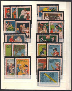 Germany, Stock of Cinderellas, Non-Postal Stamps, Labels, Advertising, Charity, Propaganda (#481)