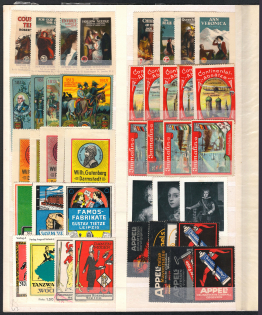 Germany Military, Ships, Navy, Airplanes, Stock of Cinderellas, Non-Postal Stamps, Labels, Advertising, Charity, Propaganda (#504)