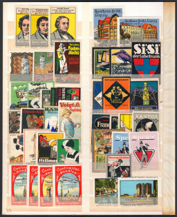 Germany, Airplanes, Stock of Cinderellas, Non-Postal Stamps, Labels, Advertising, Charity, Propaganda (#507)