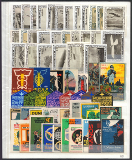 Germany, Zeppelins, Airships, Military, Stock of Cinderellas, Non-Postal Stamps, Labels, Advertising, Charity, Propaganda (#508)