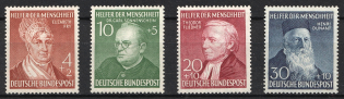 1952 German Federal Republic, Germany (Mi. 156 - 159, Full Set, CV $70)