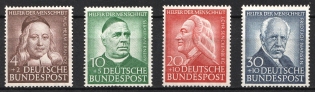 1953 German Federal Republic, Germany (Mi. 173 - 176, Full Set, CV $120, MNH)
