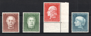 1954 German Federal Republic, Germany (Mi. 200 - 203, Full Set, CV $70, MNH)