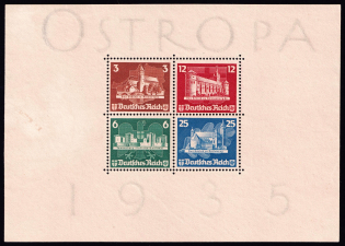 1935 Third Reich, Germany, Souvenir Sheet 'OSTROPA' (Mi. Bl. 3, CV $1,430)