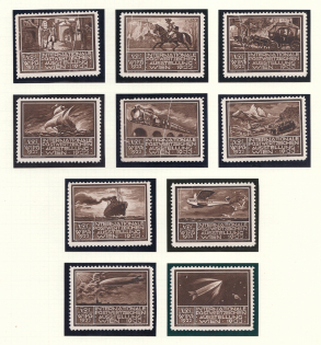 1933 International Exhibition of Postage Stamps in Vienna, Austria, Stock of Cinderellas, Non-Postal Stamps, Labels, Advertising, Charity, Propaganda (#511, MNH)