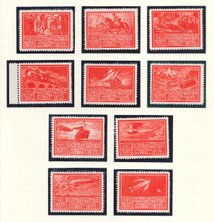 1933 International Exhibition of Postage Stamps in Vienna, Austria, Stock of Cinderellas, Non-Postal Stamps, Labels, Advertising, Charity, Propaganda (#512, MNH)
