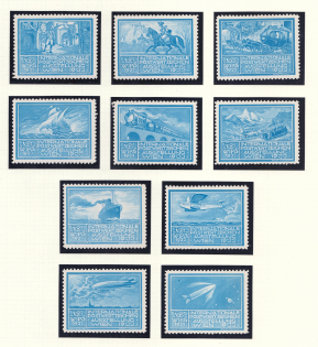 1933 International Exhibition of Postage Stamps in Vienna, Austria, Stock of Cinderellas, Non-Postal Stamps, Labels, Advertising, Charity, Propaganda (#515, MNH)