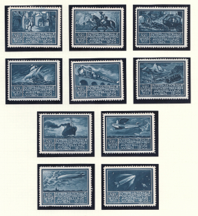 1933 International Exhibition of Postage Stamps in Vienna, Austria, Stock of Cinderellas, Non-Postal Stamps, Labels, Advertising, Charity, Propaganda (#516, MNH)