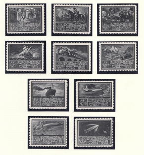 1933 International Exhibition of Postage Stamps in Vienna, Austria, Stock of Cinderellas, Non-Postal Stamps, Labels, Advertising, Charity, Propaganda (#517, MNH)