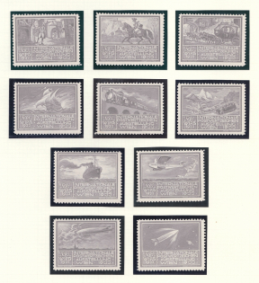 1933 International Exhibition of Postage Stamps in Vienna, Austria, Stock of Cinderellas, Non-Postal Stamps, Labels, Advertising, Charity, Propaganda (#518, MNH)