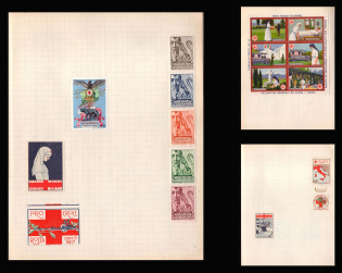 Defense Committee, Red Cross, Military, Italy, Stock of Cinderellas, Non-Postal Stamps, Labels, Advertising, Charity, Propaganda (#539)