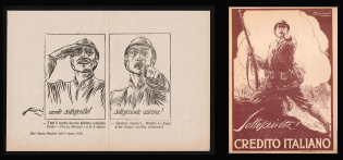 Agitation for a Loan, Military, Italy, Stock of Cinderellas, Non-Postal Stamps, Labels, Advertising, Charity, Propaganda (#545)
