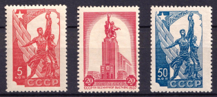 1938 Russians Participation in the Paris Exhibition, Soviet Union, USSR (Full Sets, MNH)