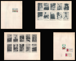 The War of Italy, Military, Stock of Cinderellas, Non-Postal Stamps, Labels, Advertising, Charity, Propaganda, Blocks (#554)