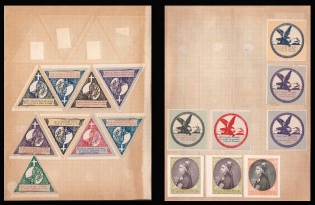 Italy, Military, Stock of Cinderellas, Non-Postal Stamps, Labels, Advertising, Charity, Propaganda (#562)