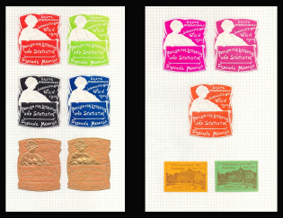 1910 Vienna International Hunting Exhibition, Silver Medal , Austria, Stock of Cinderellas, Non-Postal Stamps, Labels, Advertising, Charity, Propaganda (#574)