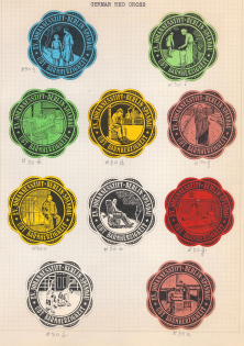 Germany, Red Cross, Stock of Rare Cinderellas, Non-postal Stamps, Labels, Advertising, Charity, Propaganda (#86)