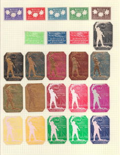 1914-18 World War Brest-Litovsk Peace Conference, Germany, Stock of Rare Cinderellas, Non-postal Stamps, Labels, Advertising, Charity, Propaganda (#95)