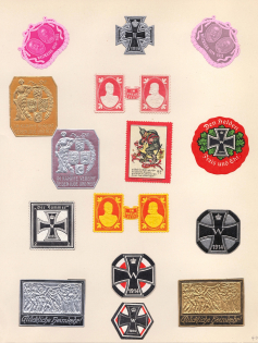 1914-15 World War Military, Germany, Stock of Rare Cinderellas, Non-postal Stamps, Labels, Advertising, Charity, Propaganda (#97)