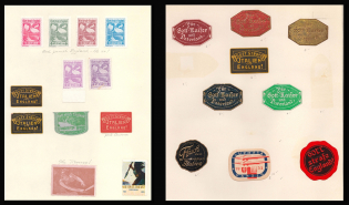 God Punish Italy and England! Antipropaganda, Germany, Stock of Rare Cinderellas, Non-postal Stamps, Labels, Advertising, Charity, Propaganda (#116)