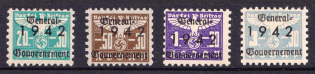 1942 NSDAP, Revenue, Swastika, Third Reich Propaganda, Nazi Party Dues, Poland (MNH)