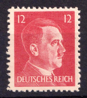 12pf United States US Anti-Germany Propaganda, Forgery of Hitler Issue (Mi. 16, CV $70)