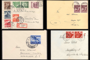 Third Reich, Germany, 4 Covers (Commemorative Cancellations)