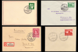 Third Reich, Germany, 4 Covers (Commemorative Cancellations)