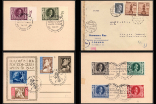 Third Reich, Germany, 4 Covers (Commemorative Cancellations)