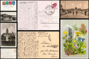 Third Reich, Germany, 4 Postcards (Commemorative Cancellations)