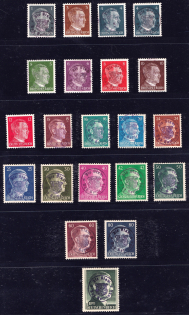 1945 Bad Gottleuba (Saxony), Soviet Russian Zone of Occupation, Germany Local Post (Mi. 1 - 20, Signed, High CV, MNH)