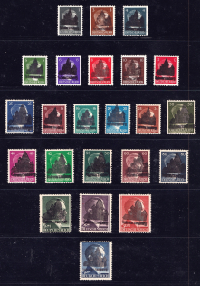 1945 Schwarzenberg (Saxony), Soviet Russian Zone of Occupation, Germany Local Post (Mi. 1 II - 25 II, Signed, CV $940, MNH)