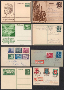 Germany, Stock of Covers and Postcards (Readable Postmarks)