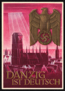 1939 Return of Danzig to the Reich 'Danzig is German', Third Reich, Germany, Postal Card