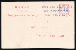 1914 Ruhleben, Express Delivery, Germany, DP Camp, Displaced Persons Camp, Postcard