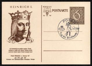 1939 For the 1939 Winter Aid, Third Reich, Germany, Postal Card (Special Cancellation)