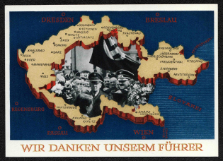 1938 For the Sudetenland Plebiscite, Third Reich, Germany, Postal Card