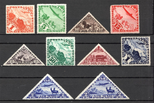 1934 Russia Tannu Tuva Airmail Air Avia Post (Full Set)
