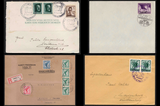 Third Reich, Germany, 4 Covers (Readable Postmarks)